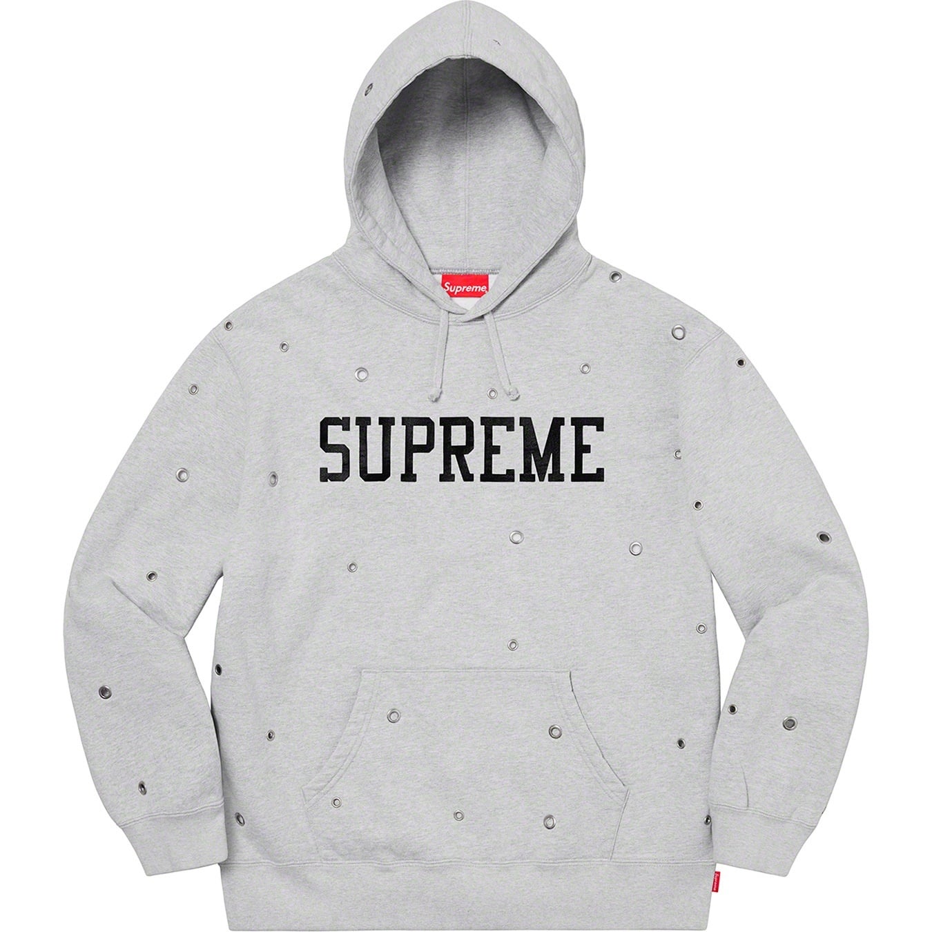 Eyelet Hooded Sweatshirt view 5